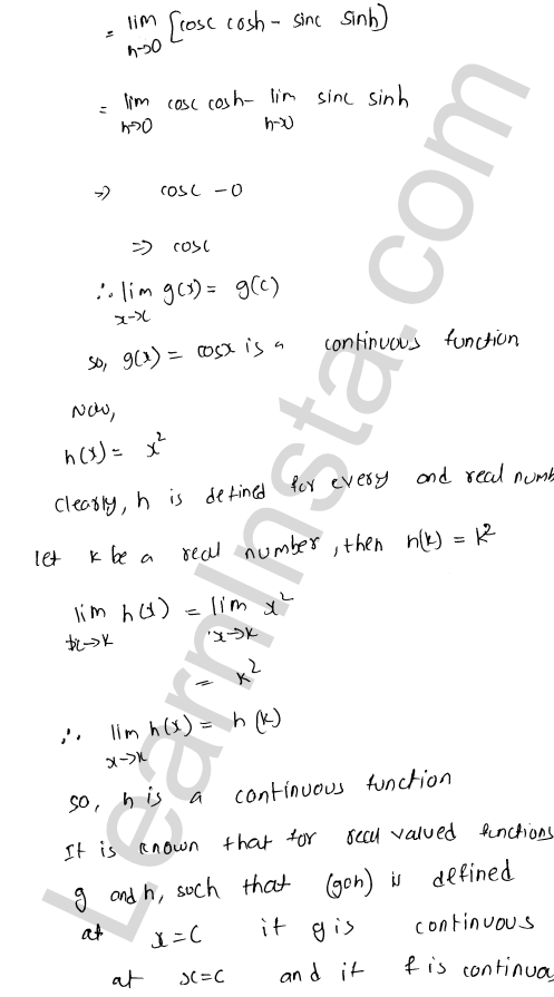 RD Sharma Class 12 Solutions Chapter 9 Continuity Ex 9.2 1.45