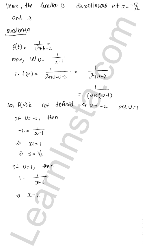 RD Sharma Class 12 Solutions Chapter 9 Continuity Ex 9.2 1.51
