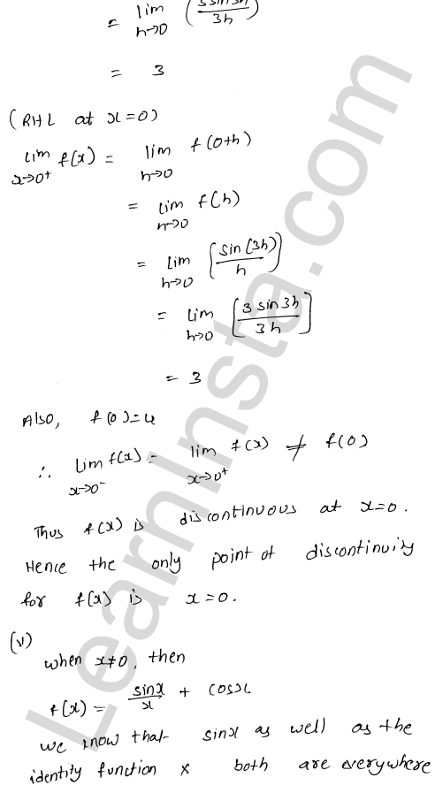 RD Sharma Class 12 Solutions Chapter 9 Continuity Ex 9.2 1.9