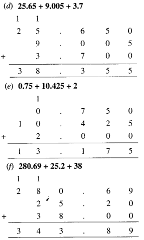 NCERT Solutions for Class 6 Maths Chapter 8 Decimals 38