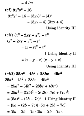 NCERT Solutions for Class 8 Maths Chapter 14 Factorisation Ex 14.2 10