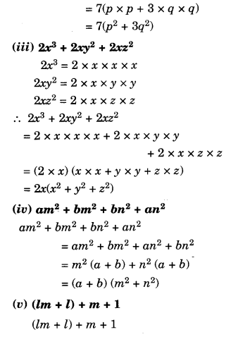 NCERT Solutions for Class 8 Maths Chapter 14 Factorisation Ex 14.2 12