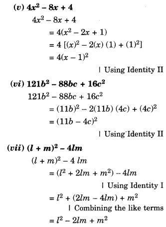 NCERT Solutions for Class 8 Maths Chapter 14 Factorisation Ex 14.2 4