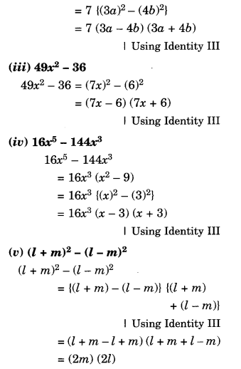 NCERT Solutions for Class 8 Maths Chapter 14 Factorisation Ex 14.2 9