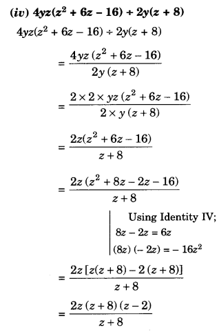 NCERT Solutions for Class 8 Maths Chapter 14 Factorisation Ex 14.3 22