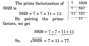 NCERT Solutions for Class 8 Maths Chapter 6 Squares and Square Roots Ex 6.3 7