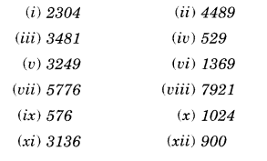 NCERT Solutions for Class 8 Maths Chapter 6 Squares and Square Roots Ex 6.4 1