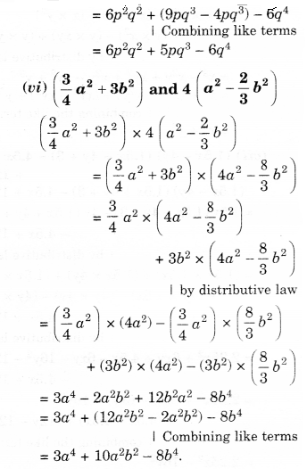 NCERT Solutions for Class 8 Maths Chapter 9 Algebraic Expressions and Identities Ex 9.4 4
