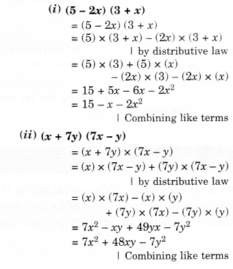 NCERT Solutions for Class 8 Maths Chapter 9 Algebraic Expressions and Identities Ex 9.4 5
