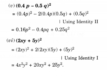 NCERT Solutions for Class 8 Maths Chapter 9 Algebraic Expressions and Identities Ex 9.5 12