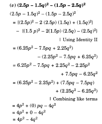NCERT Solutions for Class 8 Maths Chapter 9 Algebraic Expressions and Identities Ex 9.5 17