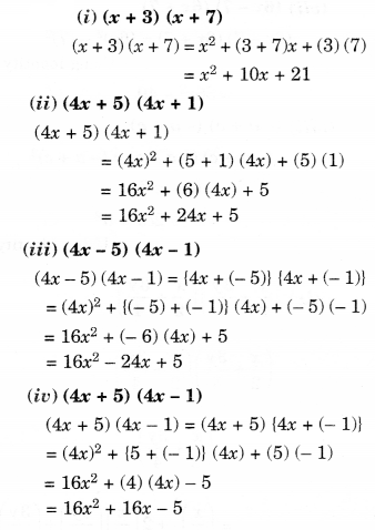 NCERT Solutions for Class 8 Maths Chapter 9 Algebraic Expressions and Identities Ex 9.5 7