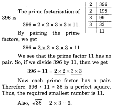 NCERTa Solutions for Class 8 Maths Chapter 6 Squares and Square Roots Ex 6.3 22