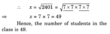 NCERTa Solutions for Class 8 Maths Chapter 6 Squares and Square Roots Ex 6.3 28