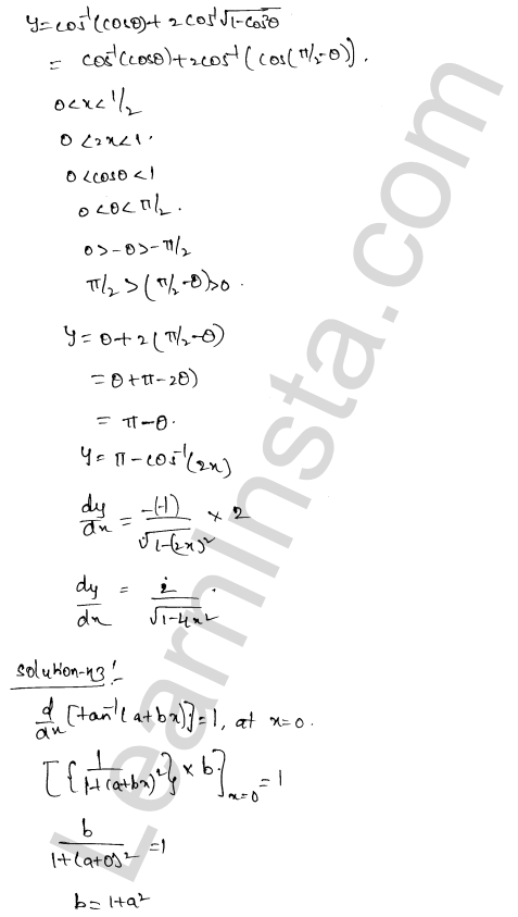 RD Sharma Class 12 Solutions Chapter 11 Differentiation Ex 11.3 1.25