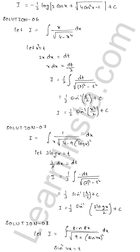 RD Sharma Class 12 Solutions Chapter 19 Indefinite Integrals Ex 19.18 1.3