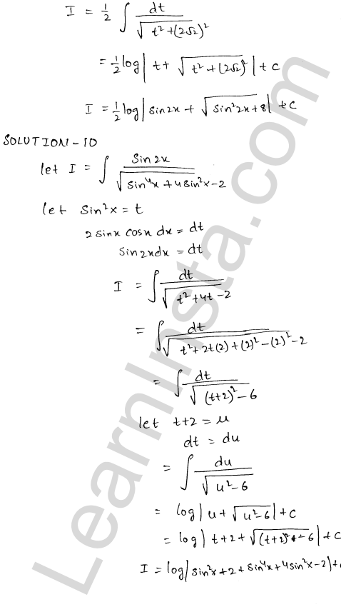 RD Sharma Class 12 Solutions Chapter 19 Indefinite Integrals Ex 19.18 1.5