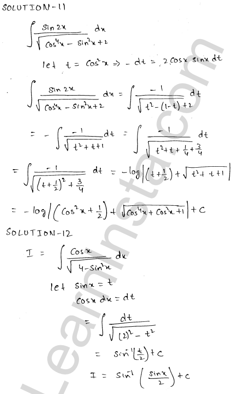 RD Sharma Class 12 Solutions Chapter 19 Indefinite Integrals Ex 19.18 1.6