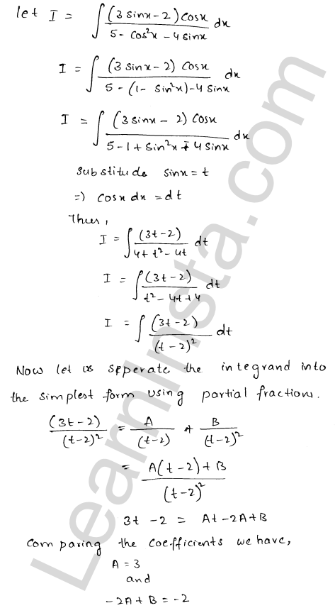 RD Sharma Class 12 Solutions Chapter 19 Indefinite Integrals Ex 19.19 1.12