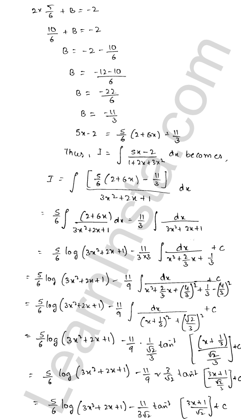 RD Sharma Class 12 Solutions Chapter 19 Indefinite Integrals Ex 19.19 1.13