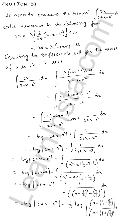 RD Sharma Class 12 Solutions Chapter 19 Indefinite Integrals Ex 19.19 1.6