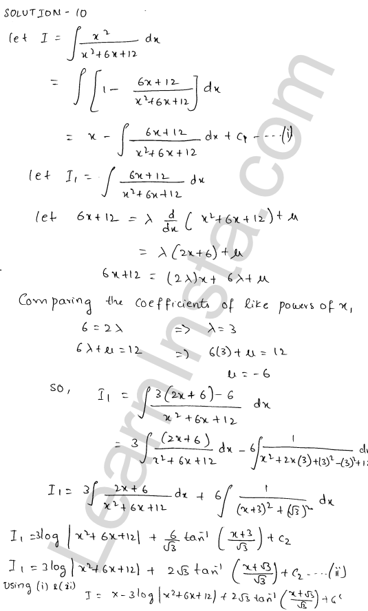 RD Sharma Class 12 Solutions Chapter 19 Indefinite Integrals Ex 19.20 1.11