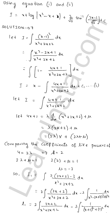 RD Sharma Class 12 Solutions Chapter 19 Indefinite Integrals Ex 19.20 1.8