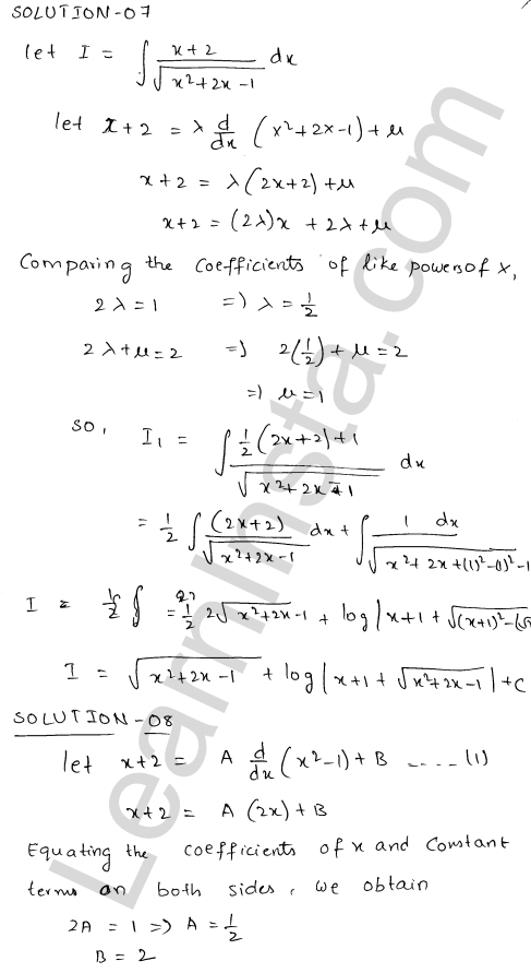 RD Sharma Class 12 Solutions Chapter 19 Indefinite Integrals Ex 19.21 1.6