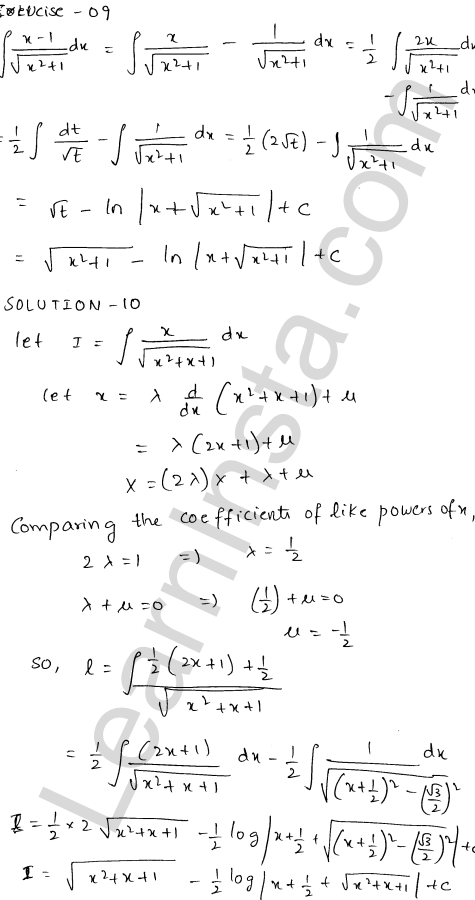 RD Sharma Class 12 Solutions Chapter 19 Indefinite Integrals Ex 19.21 1.8