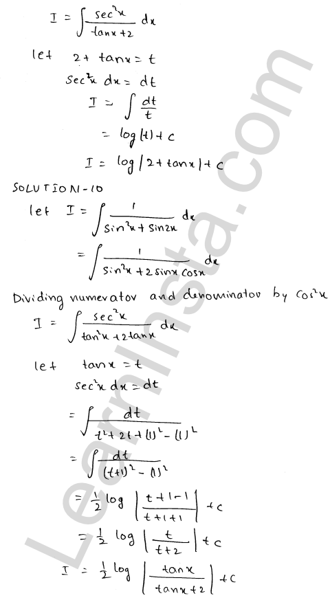 RD Sharma Class 12 Solutions Chapter 19 Indefinite Integrals Ex 19.22 1.8