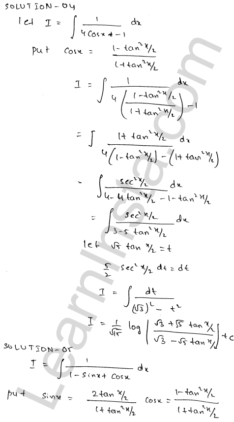 RD Sharma Class 12 Solutions Chapter 19 Indefinite Integrals Ex 19.23 1.4