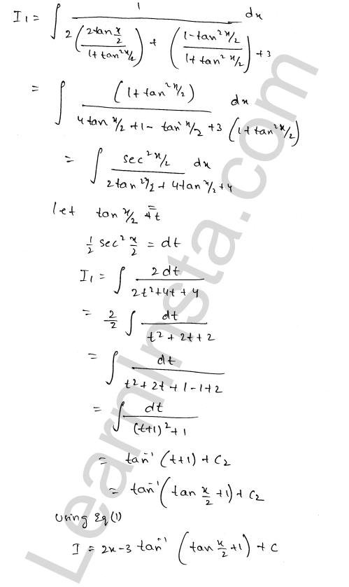 RD Sharma Class 12 Solutions Chapter 19 Indefinite Integrals Ex 19.24 1.3