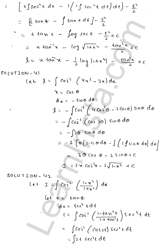 RD Sharma Class 12 Solutions Chapter 19 Indefinite Integrals Ex 19.25 1.22