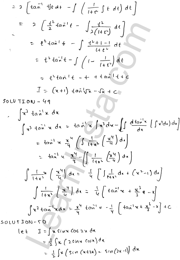 RD Sharma Class 12 Solutions Chapter 19 Indefinite Integrals Ex 19.25 1.26