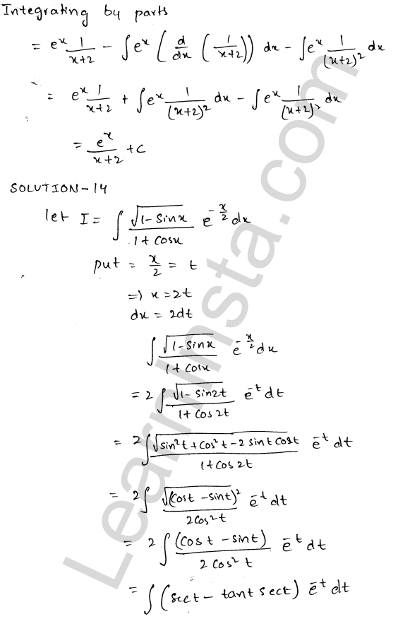 RD Sharma Class 12 Solutions Chapter 19 Indefinite Integrals Ex 19.26 1.7