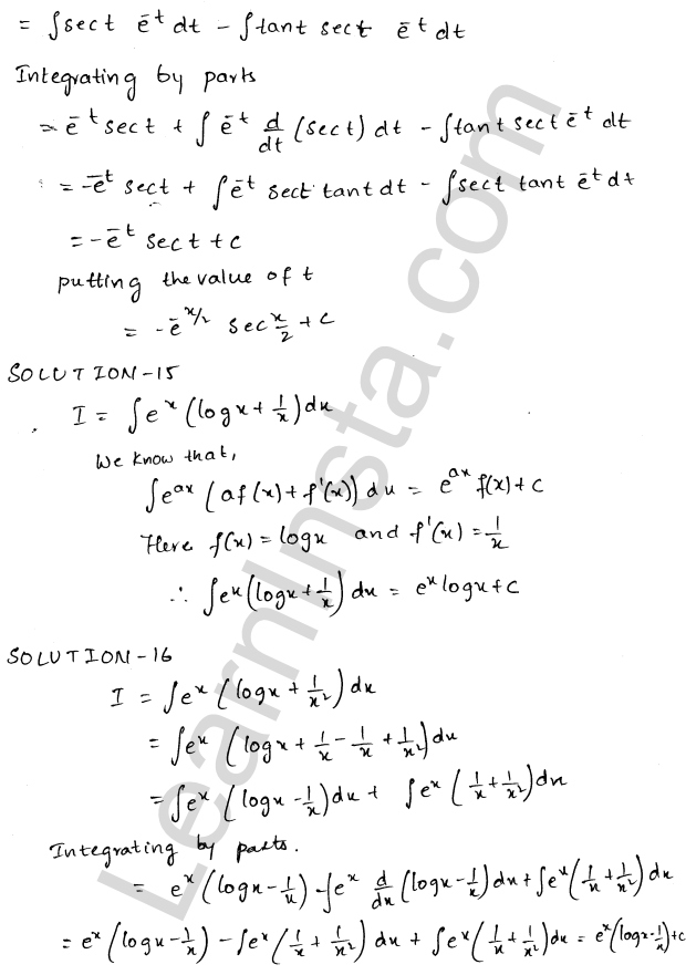 RD Sharma Class 12 Solutions Chapter 19 Indefinite Integrals Ex 19.26 1.8
