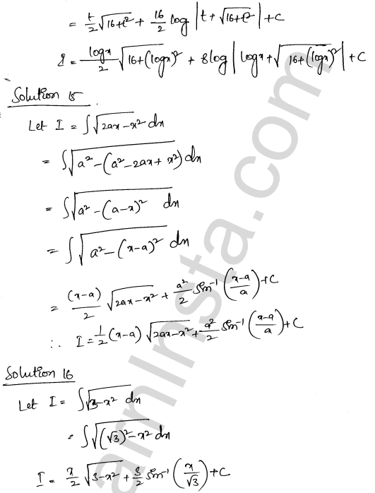 RD Sharma Class 12 Solutions Chapter 19 Indefinite Integrals Ex 19.28 1.6