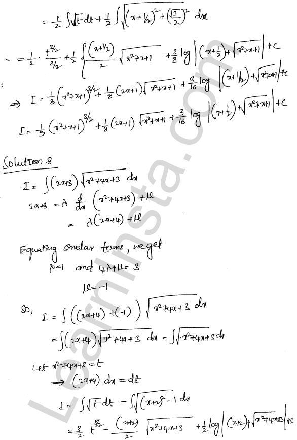 RD Sharma Class 12 Solutions Chapter 19 Indefinite Integrals Ex 19.29 1.7