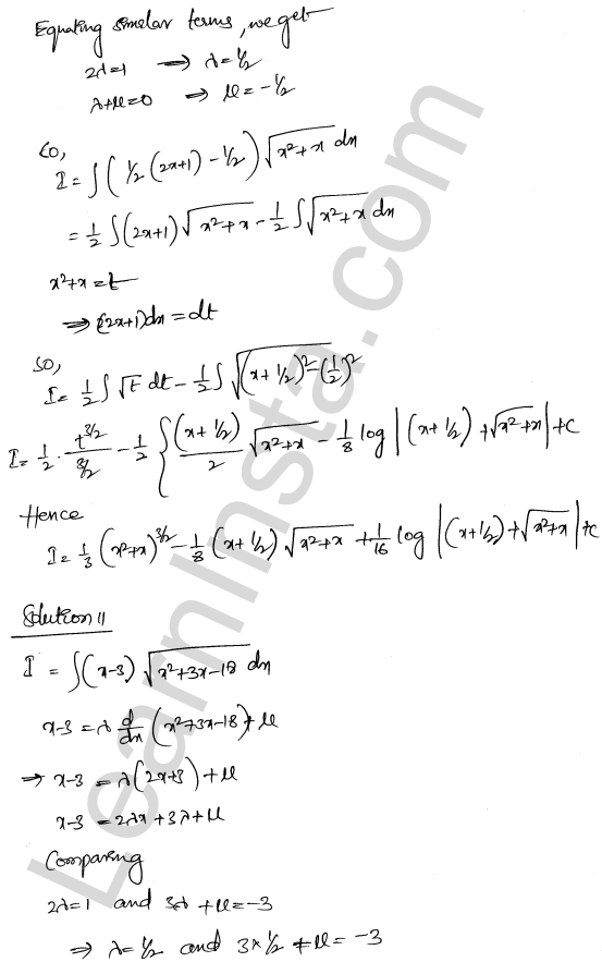 RD Sharma Class 12 Solutions Chapter 19 Indefinite Integrals Ex 19.29 1.9