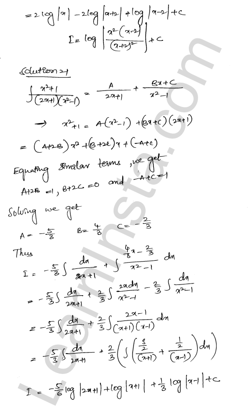 RD Sharma Class 12 Solutions Chapter 19 Indefinite Integrals Ex 19.30 1.14