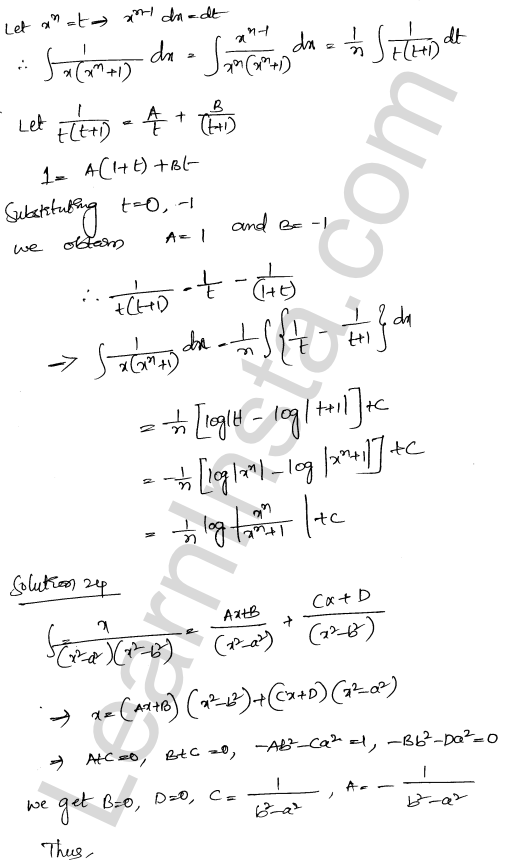 RD Sharma Class 12 Solutions Chapter 19 Indefinite Integrals Ex 19.30 1.16