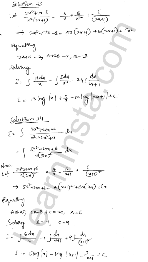 RD Sharma Class 12 Solutions Chapter 19 Indefinite Integrals Ex 19.30 1.22