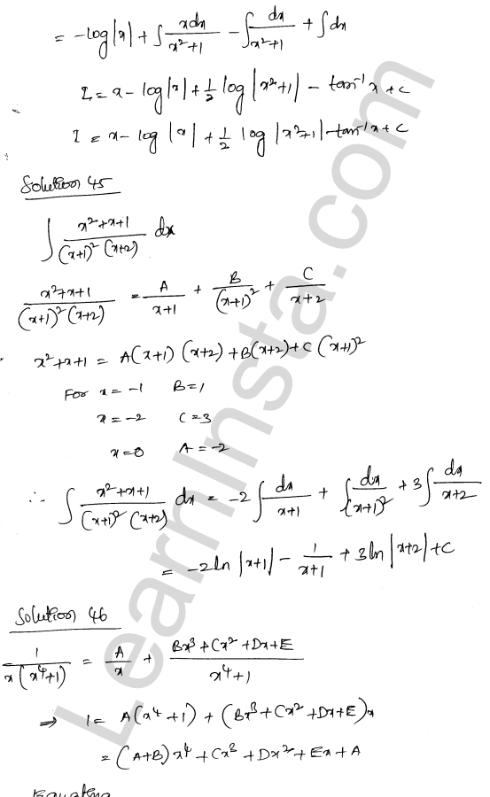 RD Sharma Class 12 Solutions Chapter 19 Indefinite Integrals Ex 19.30 1.29
