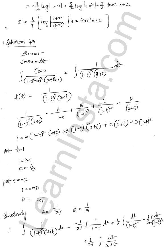 RD Sharma Class 12 Solutions Chapter 19 Indefinite Integrals Ex 19.30 1.32