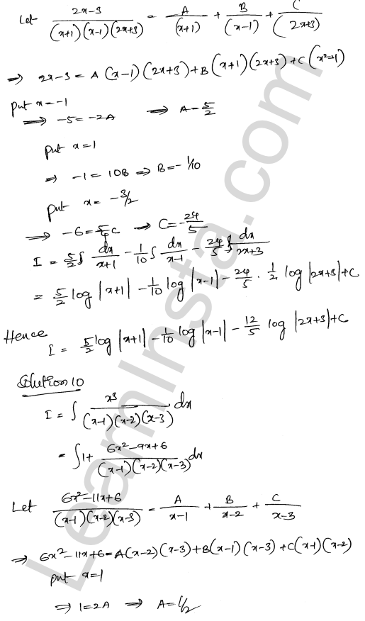 RD Sharma Class 12 Solutions Chapter 19 Indefinite Integrals Ex 19.30 1.6