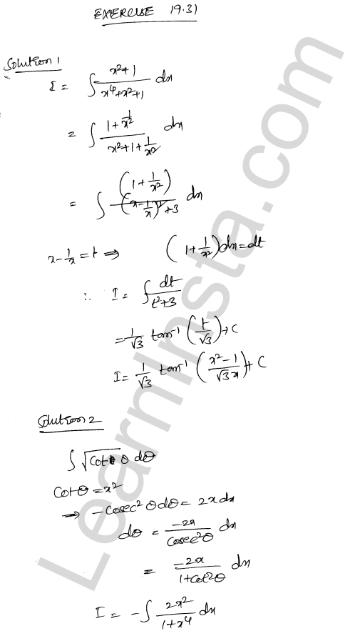 RD Sharma Class 12 Solutions Chapter 19 Indefinite Integrals Ex 19.31 1.1