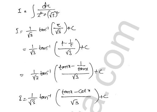 RD Sharma Class 12 Solutions Chapter 19 Indefinite Integrals Ex 19.31 1.10