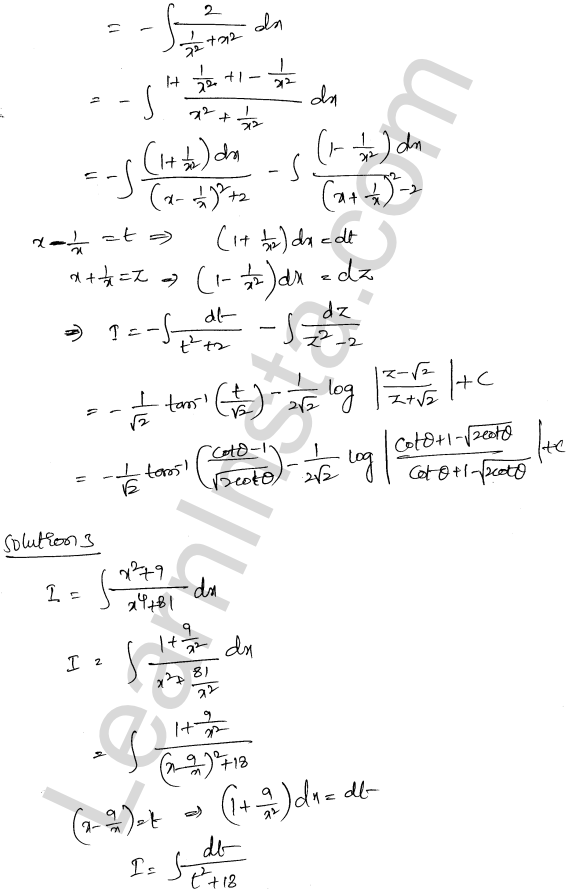 RD Sharma Class 12 Solutions Chapter 19 Indefinite Integrals Ex 19.31 1.2