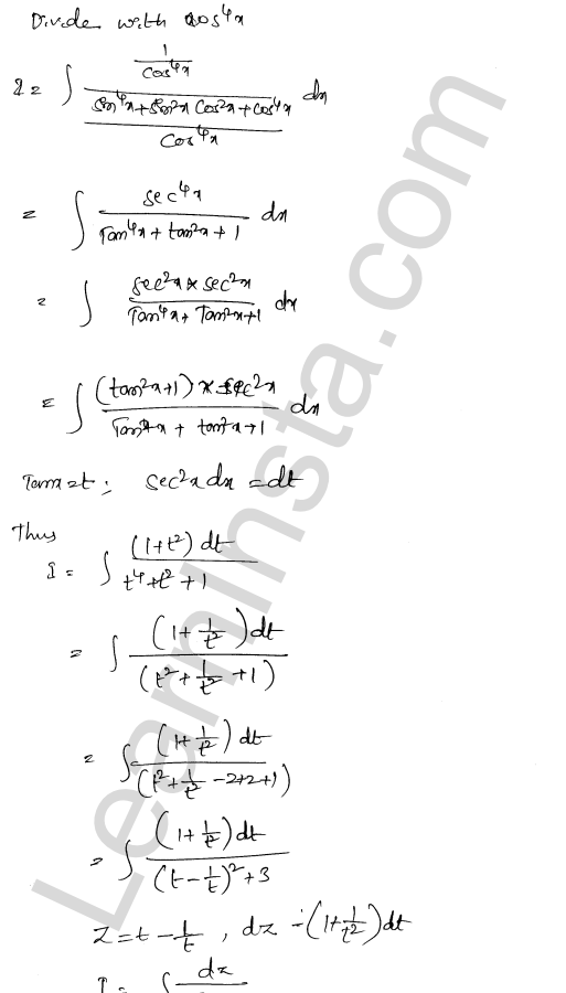 RD Sharma Class 12 Solutions Chapter 19 Indefinite Integrals Ex 19.31 1.9