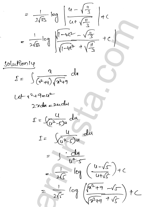 RD Sharma Class 12 Solutions Chapter 19 Indefinite Integrals Ex 19.32 1.12